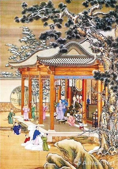 从画中看古人如何赏雪 国画家 中国画 艺术中心 水墨画 山水画 工笔画 花鸟画 人物画 文人画