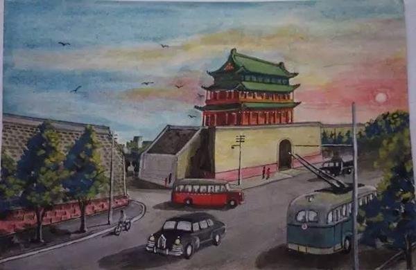 “神奇老人”画下解放初的北京