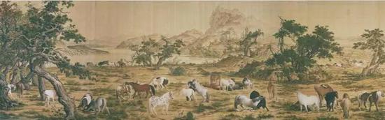 郎世宁 《百骏图》局部