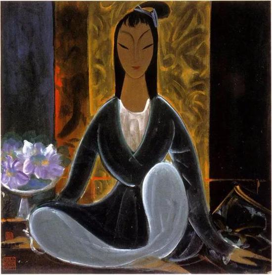 林风眠 《仕女》