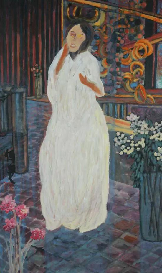 杨佴旻 《**》 96.5x60cm 纸本设色 2016年