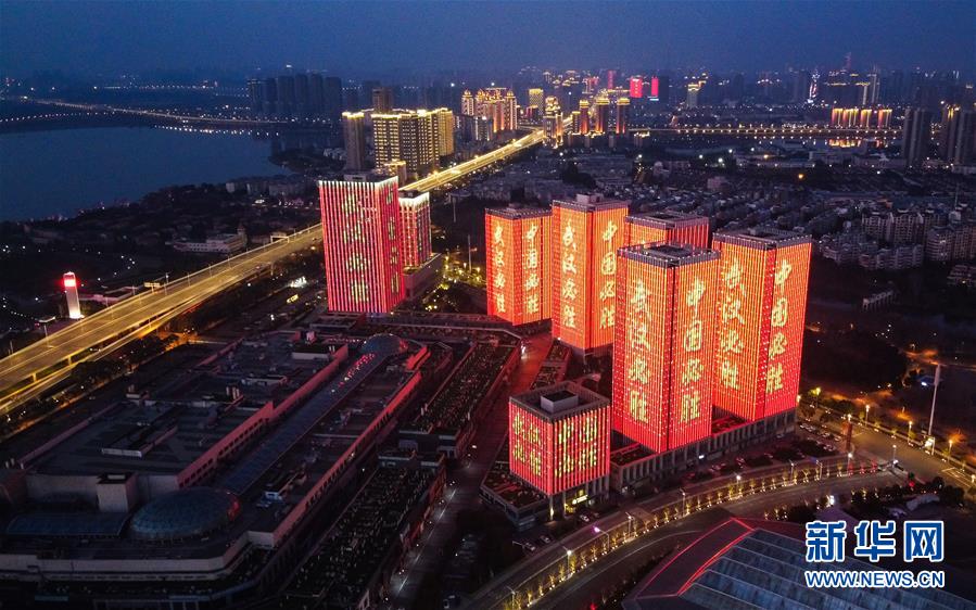 美术作品：武汉加油，中国必胜！（刘春蓉）