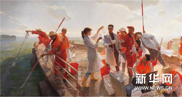 “伟大征程 时代画卷——庆祝中国共产党成立100周年美术作品展”开幕