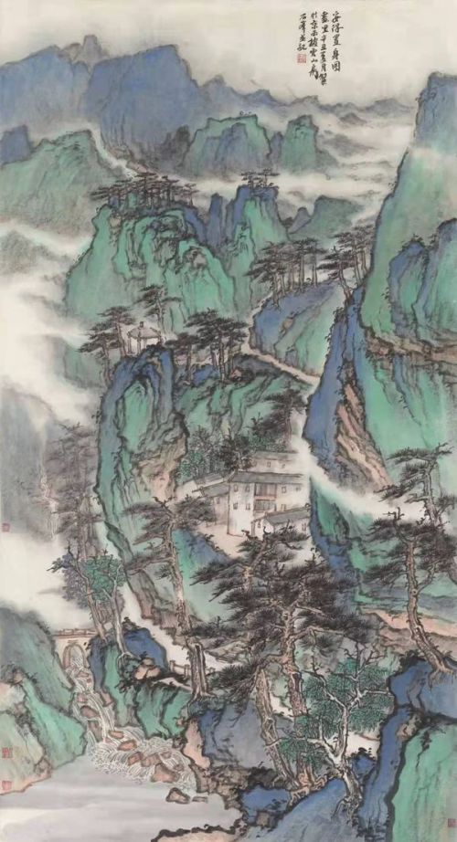 第二届“山水志”当代中国山水画九人展在浙江宁波美术馆展出