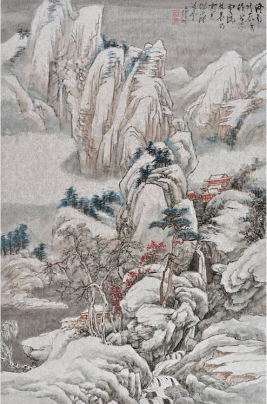 “紫禁之巅·翰采文华——刘怀山画展”在京举办