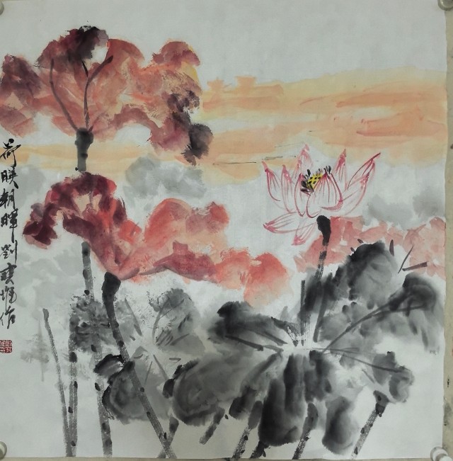 退休族学画荷要扬长避短