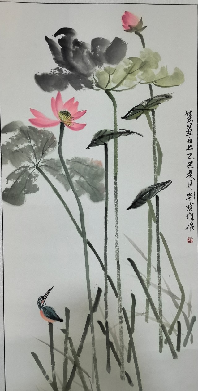 退休族学画荷要扬长避短