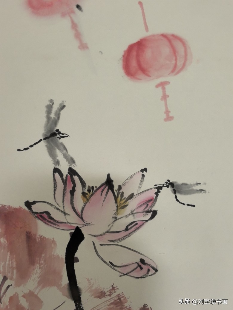 刘宝堆新春贺岁之作《丹霞朱光新征程》