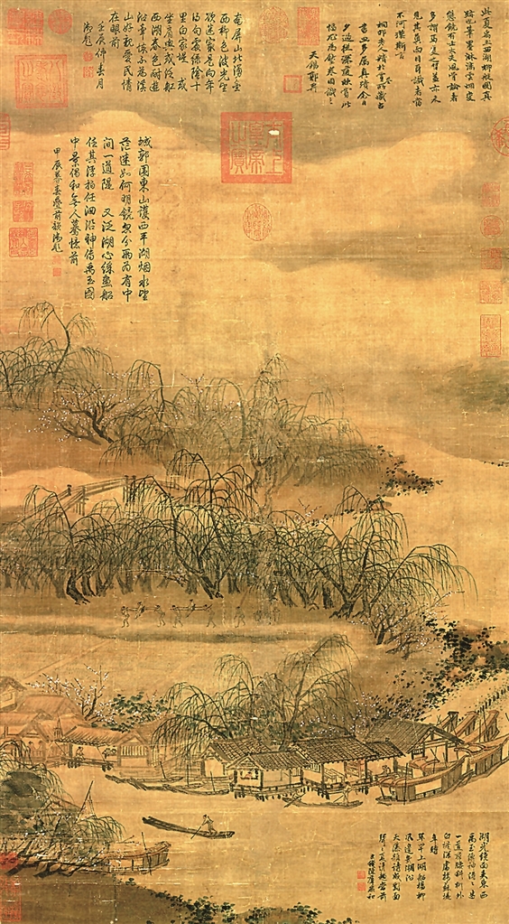 湖山春晓画中游