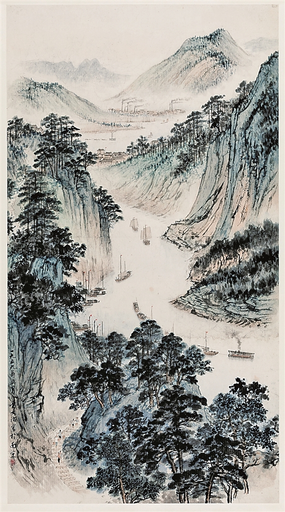 同一道峡江 各自的笔墨——“新金陵画派”三峡写生的启示 同一道峡江 各自的笔墨——“新金陵画派”三峡写生的启示