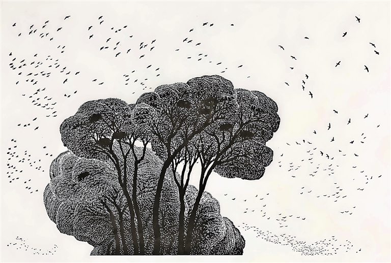 印痕里的山河诗境——当代风景版画创作的多维路径 印痕里的山河诗境——当代风景版画创作的多维路径