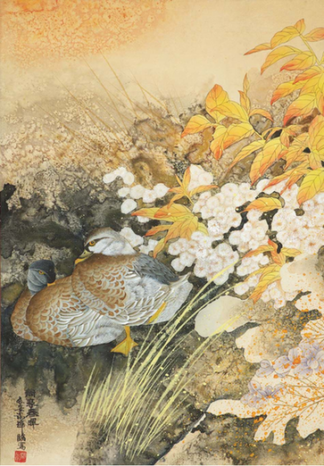 当代实力派画家谢辉花鸟作品赏析